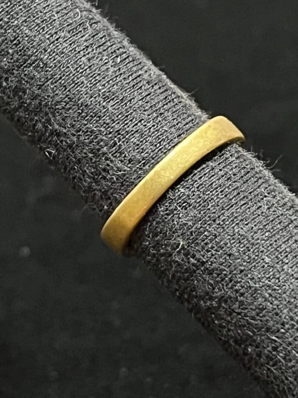 Statement Gold Tone Pale Pink Cocktail Ring, Fair Vintage Condition, Sz 6.5